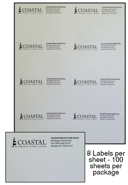 Address Labels <mark>(Mtg. Dept) PO Box 99167</mark>-Laser sheet**<b>Order By: Pack of 100 sheets<b>